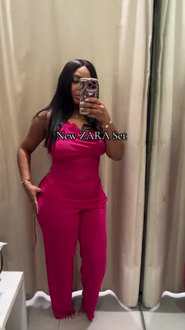 New ZARA Set Find Comment SET below to receive the ⛓️‍💥or view my LTK storefront for outfit details . I’m wearing a size medium  #zaranewin #zara #zaraoutfit #fyppp #zaraoutfits 