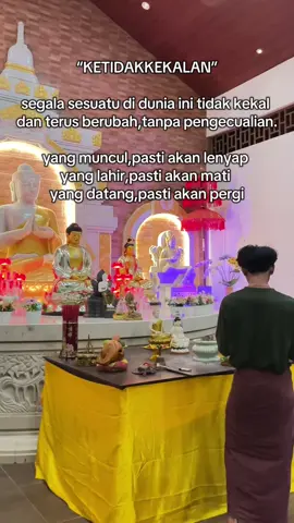 “Ketidakkekalan” Ketidakkekalan adalah konsep bahwa segala sesuatu bersifat sementara dan tidak kekal. Dalam agama Buddha, ketidakkekalan disebut anicca dalam bahasa Pali. #budhist #buddha #dhamma #sangha #praktisibuddhis #muridsangbuddha #sedhamma #mudamudisuttadhamma #pmvsuttadhammalenek #kitabsucidhammapada 