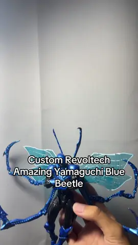 Custom Revoltech Amazing Yamaguchi Blue Beetle  sidenote: my heart breaks a little everytime i see a comment completely ignore my captions that say “work in progress”. like yes, I KNOW it needs more work and you would too if you jus read the caption😭 #fyp #fypシ #foryoupage #customactionfigures #amazingyamaguchi #revoltech #bluebeetle #dc #dccomics #shfiguarts #mafex #actionfigures #actionfigure #actionfigurephotography #actionfigureposes #figureposing 