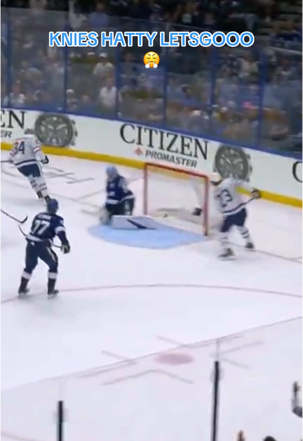 What a Knies ending 🧢😉 #Leafs #NHL 