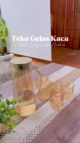 1 Set Teko dan Gelas ready lagi 😍 Bahan kaca , tapi gausa khawatir karena ada garansi pecah ya . Buat kalian yang mau samaan cek dikeranjang kuning sekarang sebelum kehabisan lagi ! #wibgajian #settekogelas  #racuntiktok 