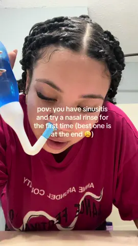 this was absolutely disgusting but so satisfying 😭😭 #nasalrinse #sinusrinse #sinusitis #allergies