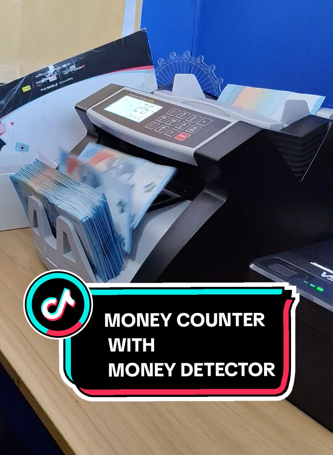 money counter with money detector #moneycounter #moneydetector #wibgajian #cuantanpabatas #fyp #jualanonline #CerealCerdik 