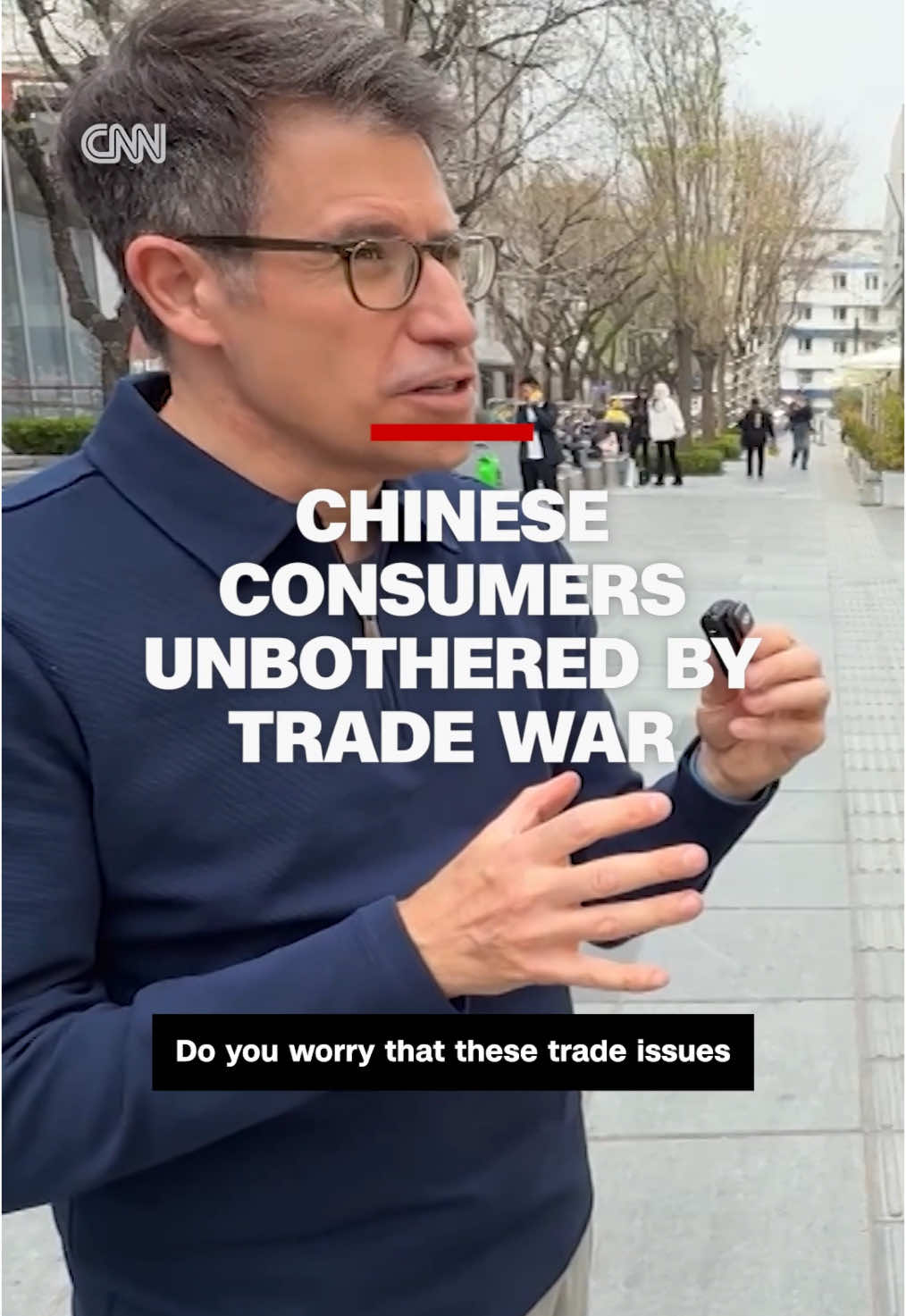 Trump’s tariffs on China are set to increase to 125% and Beijing vowed to “fight to the end.” CNN’s Marc Stewart spoke to residents in China’s capital, who expressed indifference towards the escalating US-China trade war. #cnn #news 