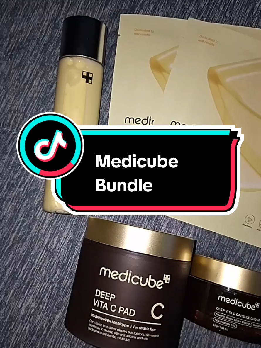 I'm so obsessed with Medicube products. it has changed my skincare so much. ✨️  grab your set today while it's on sale. you won't regret it. #medicube 