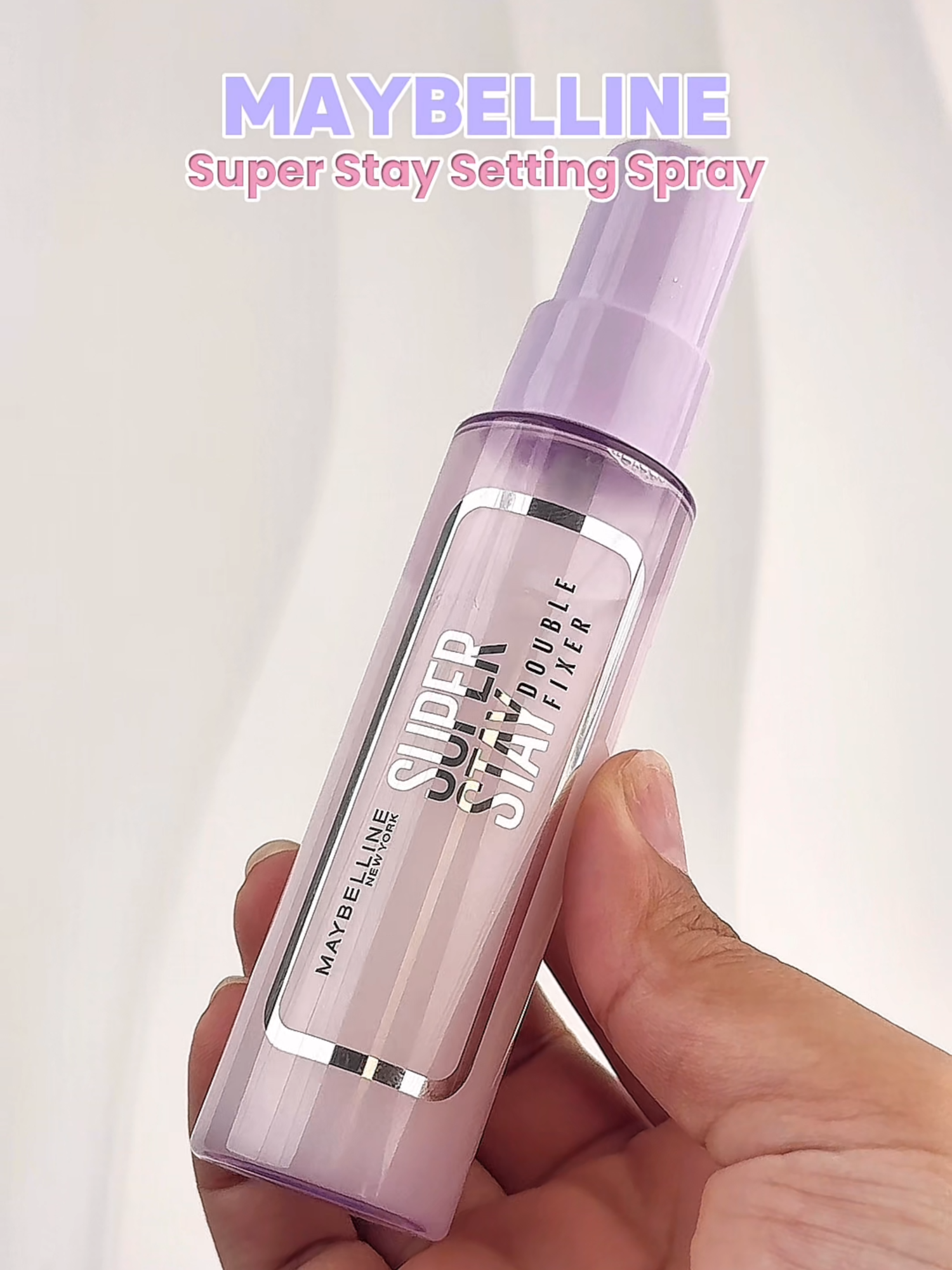 Just sprayed and slayed. SuperStay Setting Spray keeps everything locked in place! 💄#maybelline #maybellinemy #maybellinemalaysia #superstaysettingspray #settingspray #makeup #fyp