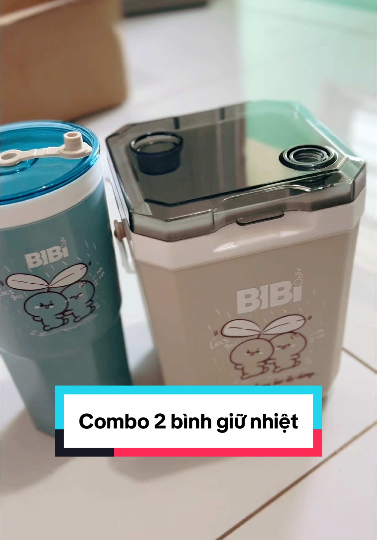 Combo 2 bình giữ nhiệt xinh xinh,giữ nhiệt 6-8 tiếng.săn lẹ đi mn ơi #xuhuong #binhgiunhiet 