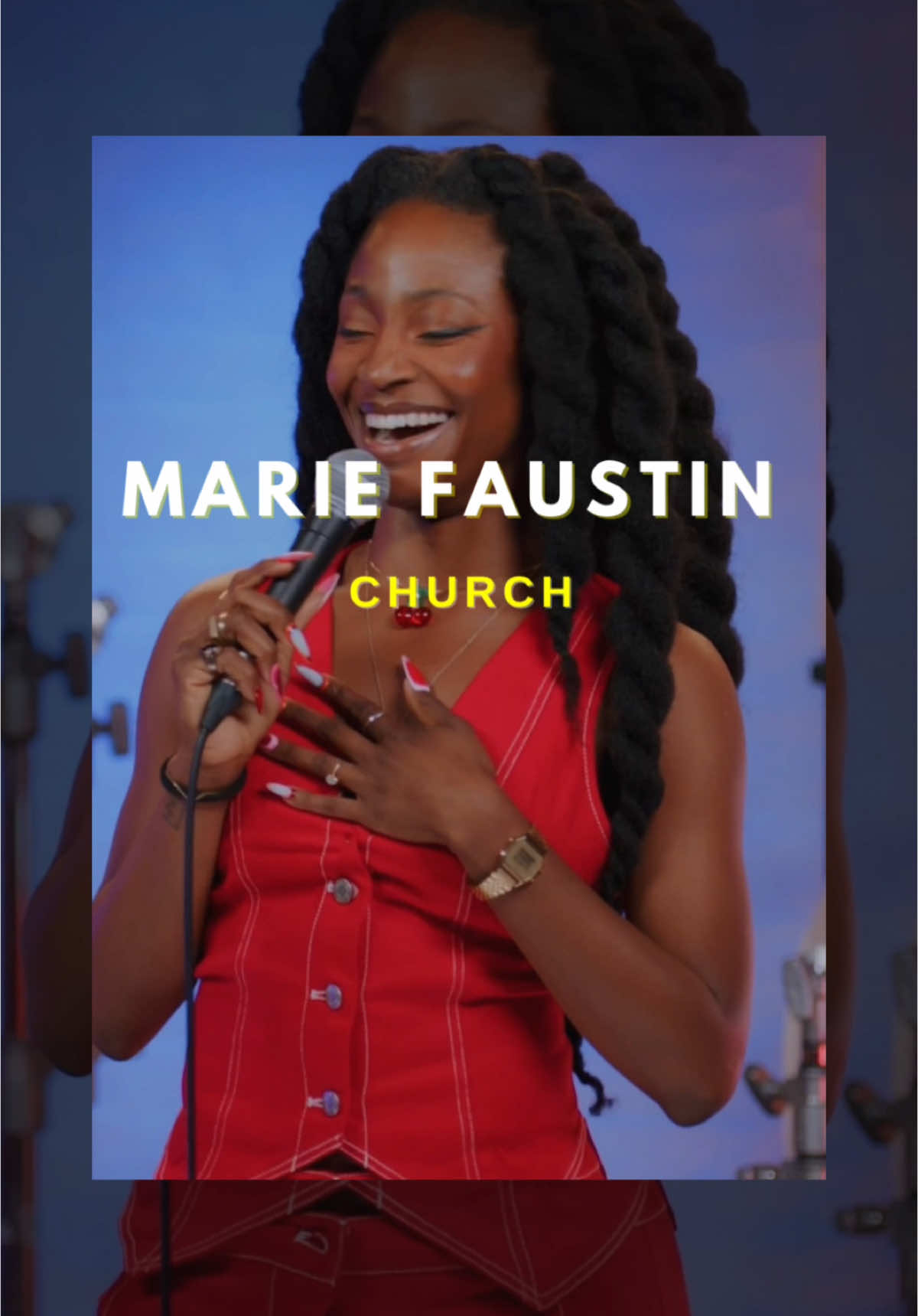 🎤 Marie Faustin @mareezy 🎥 @donttellcomedy 💛Like ✅Follow 💬Comment ↗️Share   @thecomedyscore @scorlaughs. . . .  .  . #mariefaustin #Reezy #EvilLaugh #church #standupcomedy #ComedyScore #scorelaughs