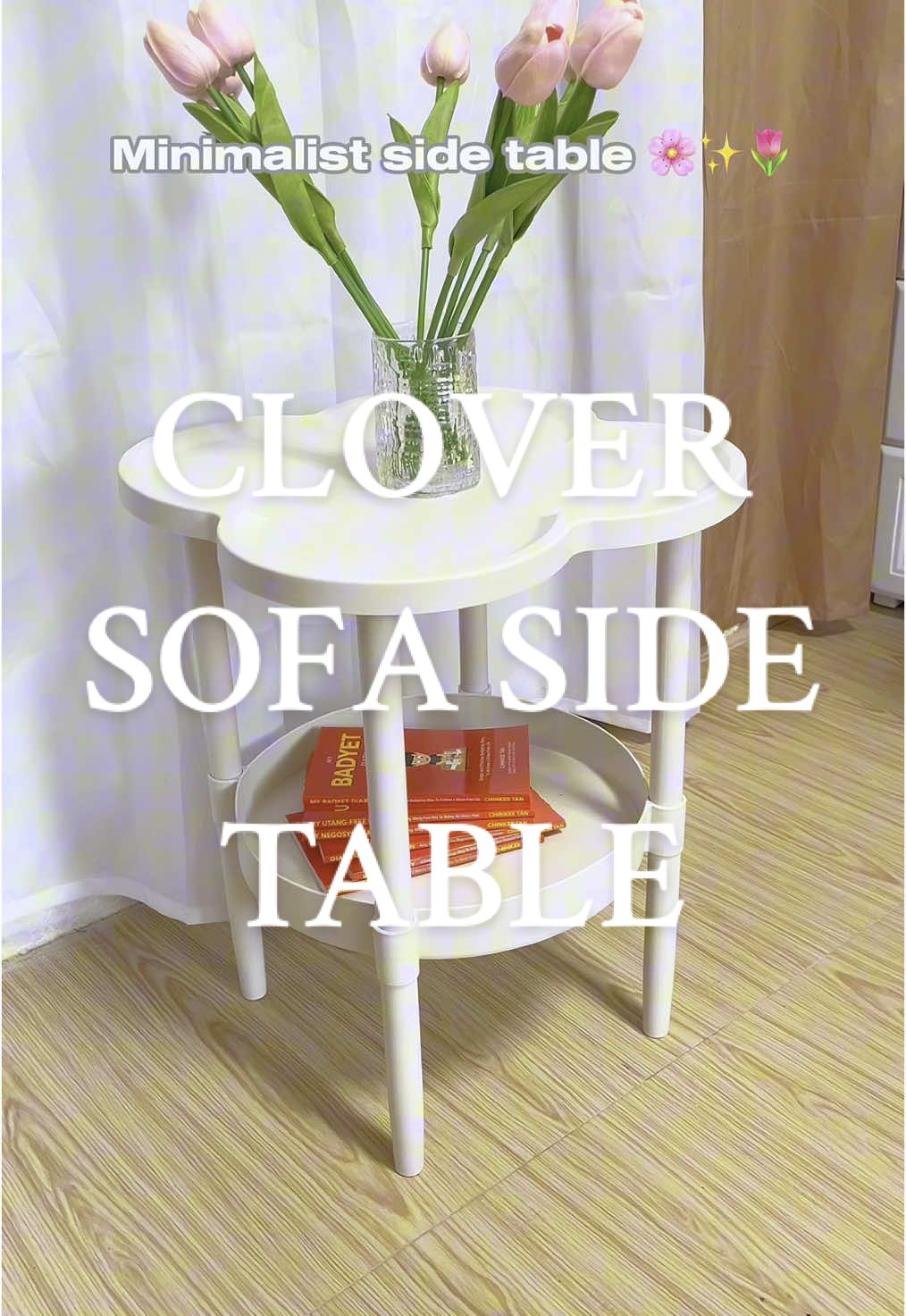 Creative and Minimalist Sofa Side Table 🌸✨ #clovertable #minimalisttable #sidetable #creativesofasidetable #sidetables #sofasidetable #coffeetable #trending #fyp 