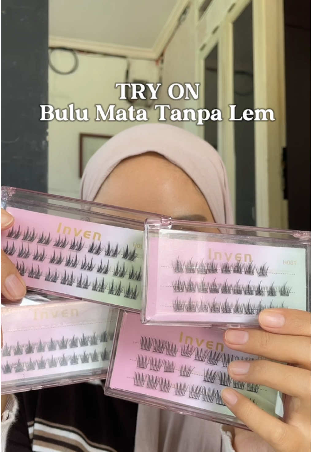 Bulu mata tanpa lem 👀✨ super praktis ga perlu ditambahin lem lagi, bisa tinggal tempel cocok banget untuk pemula 🤩 #invenbulumatatanpalem #bulumata #eyelashextensions #eyelashes 