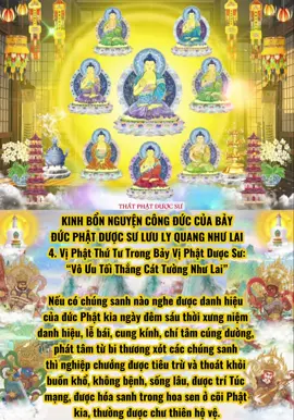 NAM MÔ VÔ ƯU TỐI THẮNG CÁT TƯỜNG NHƯ LAI_[Vị Phật Thứ Tư Trong Bảy Vị Phật Dược Sư]