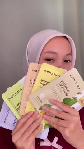Kalau belum cobain, mending buruan coba sheet mask ini sih🥹🫶 @Implora Cosmetics #beranijadiaku #tipislembapberlapis #growithsahara 