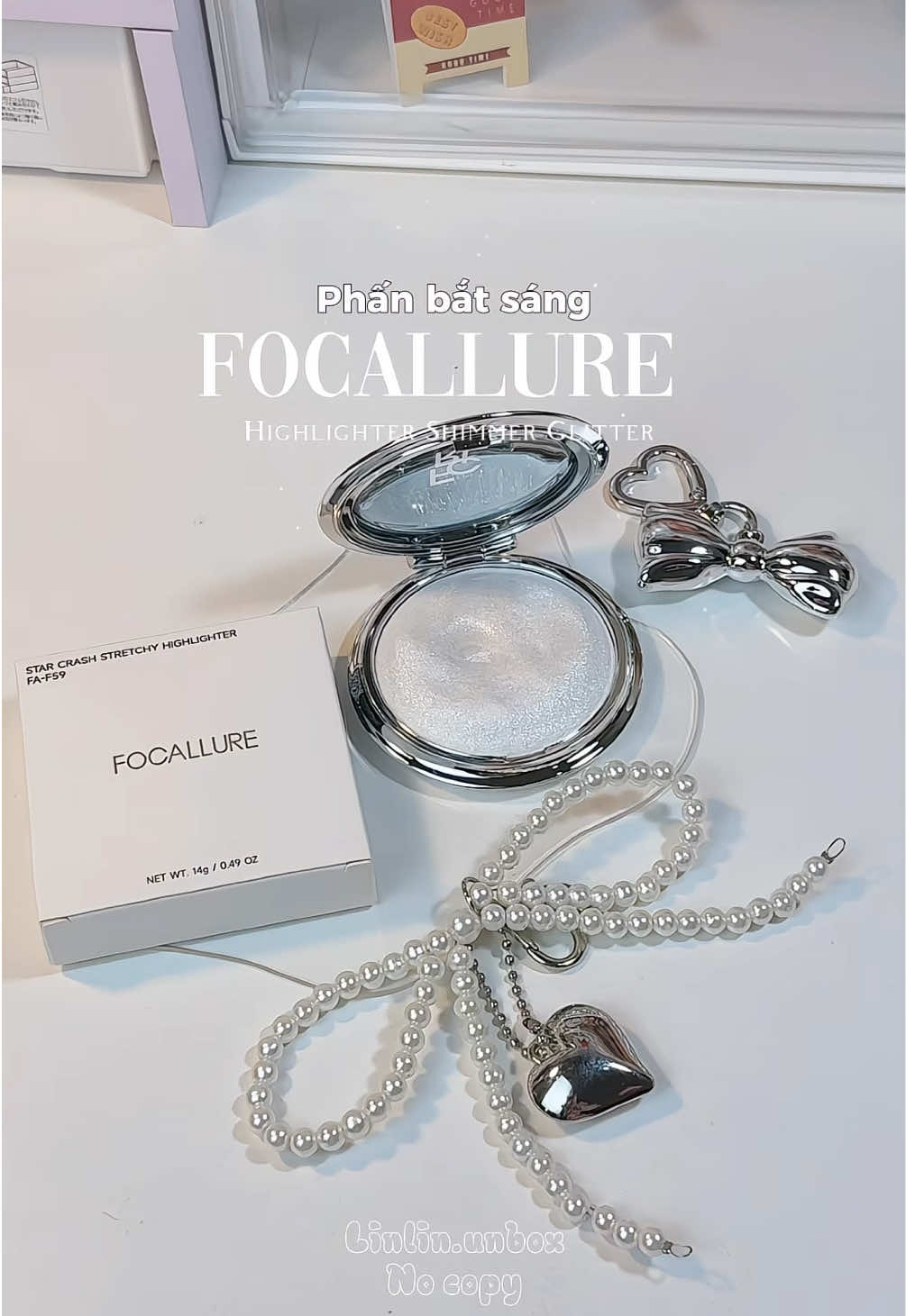 Phấn nhũ bắt sáng highlight của Focallure sáng blink blink lắm lun á✨ #focallure #focallurevn #highlighter #phanbatsang #nhubatsang #makeup #reviewlamdep #beautytips #phanbatsanghighlight #muataitiktok #fyp #xuhuong #viral #trending 