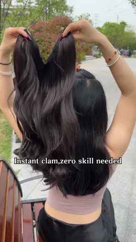 Effortlessly hair =everyday majic #hairtransformation #easyhairhack #tiktokhashtag #hairinvestment #Extension #wardroberefresh #fyp #hairextensions #kookastyle #instantglam #majic 