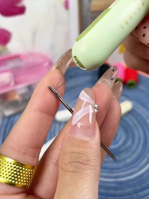 2 in 1 needle threader hand sewing seam ripper sharp seam ripper home sewing accessories tools