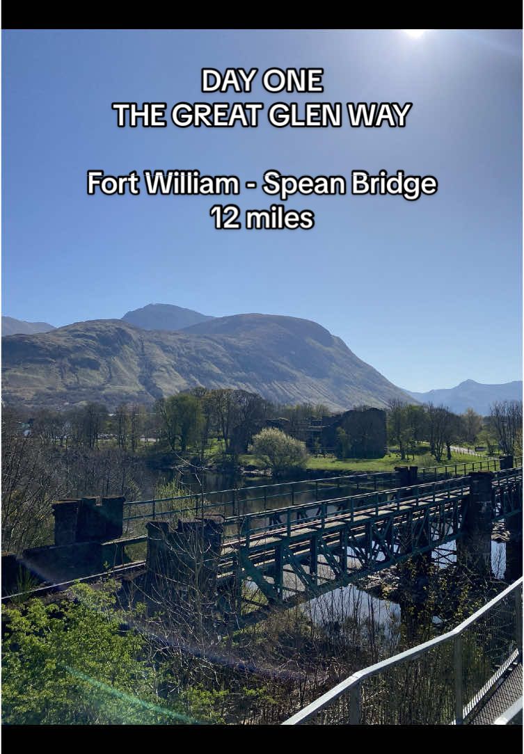 DAY 1 - THE GREAT GLEN WAY ⛰️  Fort William > Spean Bridge 🗺️ Have a look at what went down on day one of our adventure 😌 L 🥃 #scottishhighlands #glencoe #fortwilliam #greatglenway #adventure #dayone #bennevis #scottishtiktok #fyp #foryoupage 