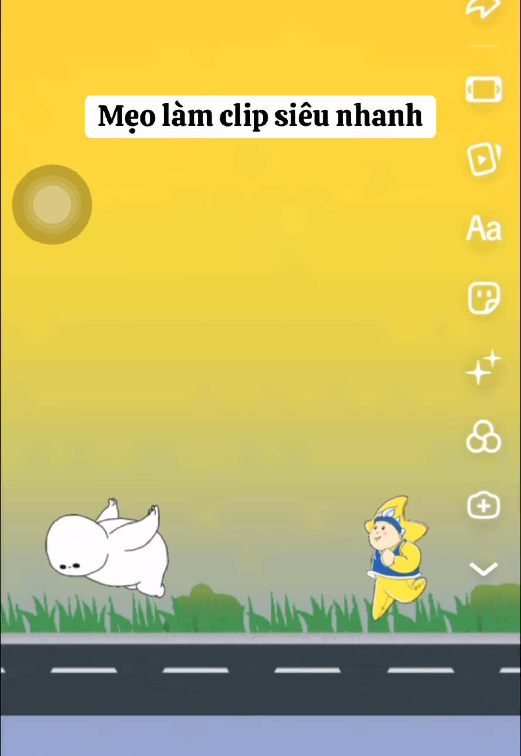 Mới học dc cách làm clip siêu nhanh ạ