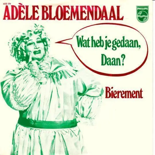 Wat Heb Je Gedaan Daan' is een plaat van cabaretière en zangeres Adele Bloemendaal. Het nummer werd geschreven door Drs. P en werd de eerste carnavalskraker van actrice en comédienne Adele Bloemendaal. Ze zou tot en met 1975 jaarlijks een hit weten te scoren met een carnavalsplaat! Adele had een rol in diverse televisieseries, waaronder het ’t Schaep met de 5 pooten (1969), waarin ze Doortje speelde. Het levert haar een aantal hits op, want de serie was razend populair. Zo behaalden o.a. ‘We benne op de wereld’ en ‘Het zal je kind maar wezen’ (1970) de Veronica Top Veertig. Dat lukte ook met ‘Wat heb je gedaan, Daan’. Met dit liedje, begin februari uitgeroepen tot Troetelschijf op Hilversum 3,  behaalde Bloemendaal de 9e plaats. #1972  #top40  #nederlandstaligemuziek 