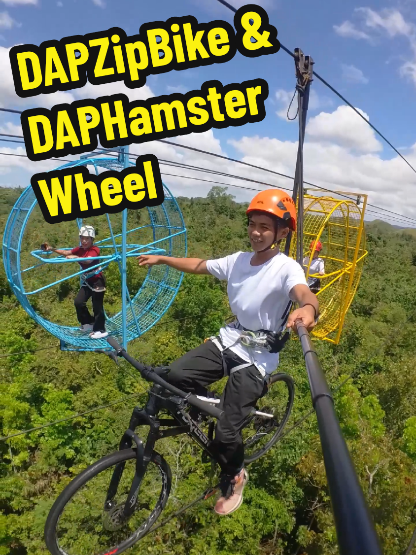 #DAPZipBike and #DAPHamsterWheel Seize the NOW in DANAO! #LoveThePhilippines #travel #travelbucketlist #bohol #touristspot #adventure #extreme #travelbucketlist #beholdbohol #hozieryell 📍We are located in Magtangtang, Danao, Bohol. Landmark is St Vincente Ferrer Parish and Francisco Dagohoy Memorial Shrine. 🕰 We are OPEN DAILY even on holidays, 8:00 AM to 5:00 PM. We observe employees' lunch break from 12:00 NN to 1:00 PM. ❗️We pause our activities during heavy rains, strong winds, and thunderstorms. Activities will resume immediately once weather disturbances stops ❗️