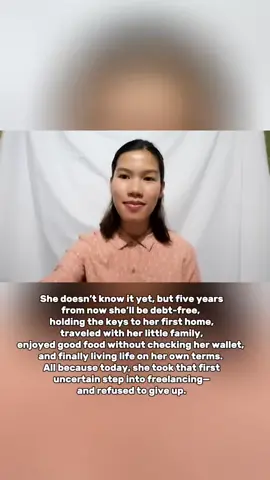 Six years ago, I was home taking care of my 1 month old. Left without any income. Working in a private company left me with no salary while on maternity leave. Heard about ESL teaching and tried applying using this intro video. Never made it but glad I didn’t stop there. Eventually discovered freelancing, and here we go. #tiktoktrend #shedoesntknowityet #freelancing #fyp 