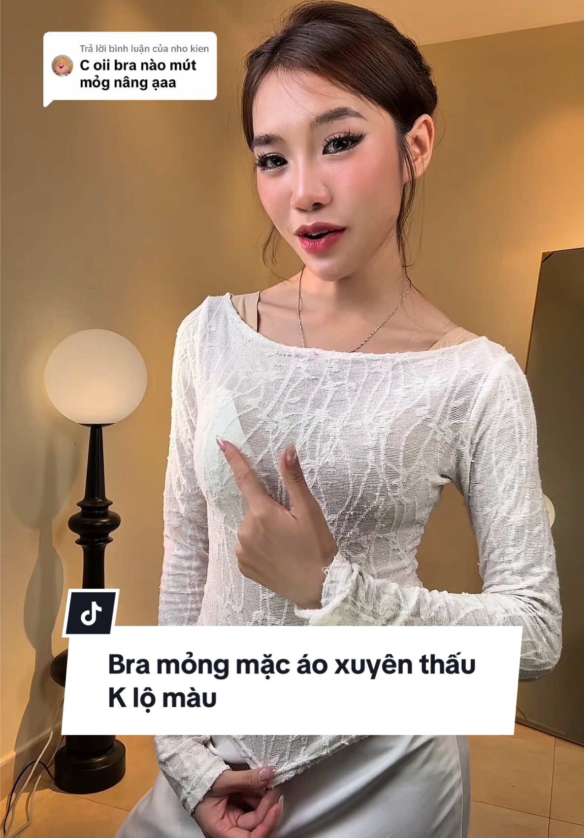 Trả lời @nho kien mẫu này mỏng nè Người đẹp, mặc áo dài hong lộ nha😚#Nhivisecret #Visecretbra #outfit #brachongtuot #brathoangkhi #lamdep #phốiđồđẹp #KHAKI #brakhongvien 