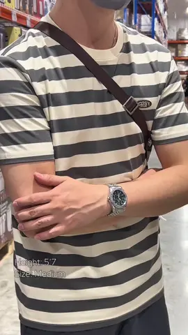 Classic Striped Tshirt! #tshirt #menstshirt #mensfashion #TikTokFashion #cottonshirt #stripeshirt 