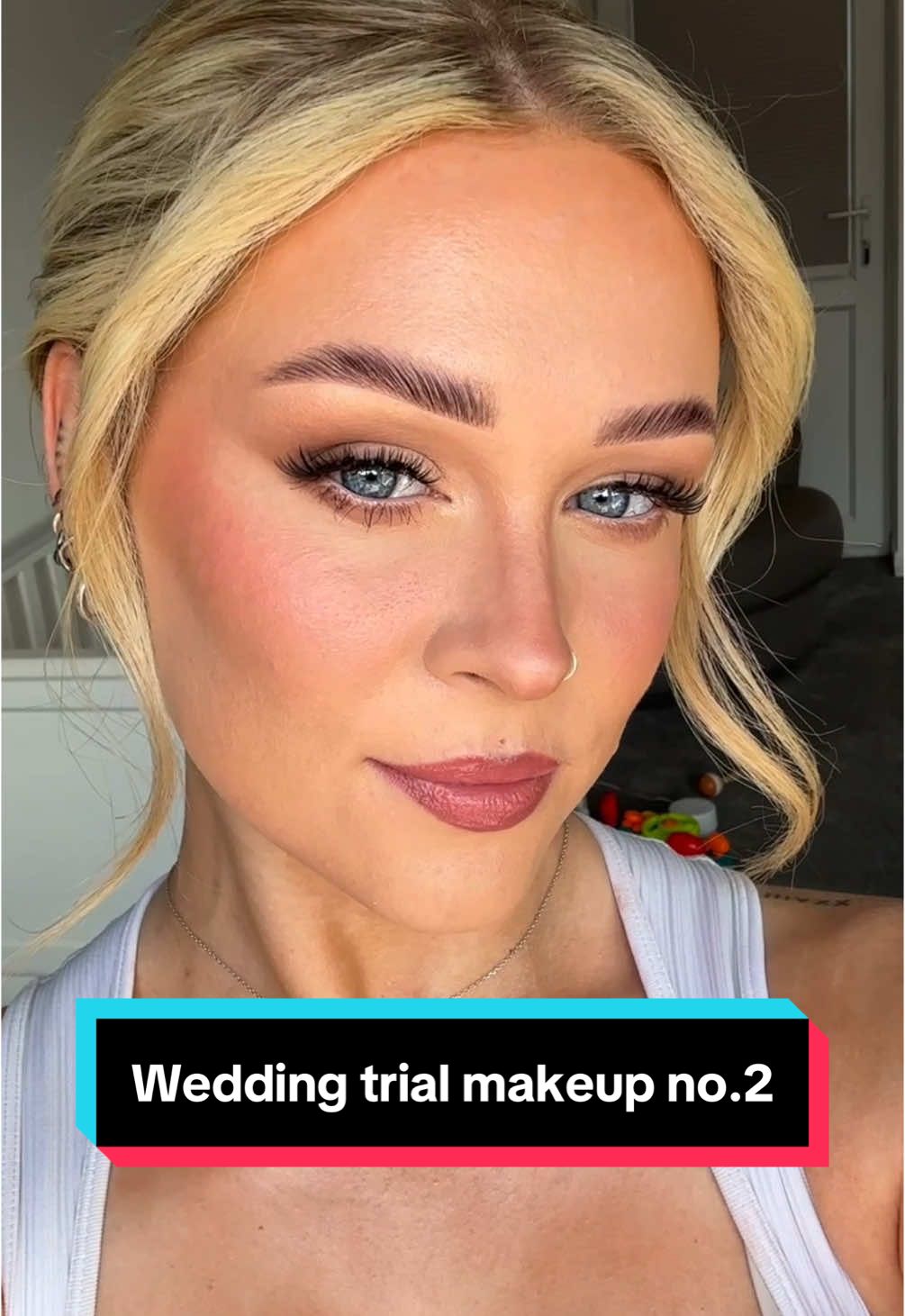 🚨MUA’s & MAKEUP GIRLIES🚨 I’ve taken loads of advice from the previous trial - more full coverage base, shimmer on the eyes, DISSOLVED my lips.. anything else???? 🌸🌸🌸 #weddingday #weddingvibes #makeup #bridal #tik_tok #weddingtok #transformation #weddingmakeup #help #fyp 