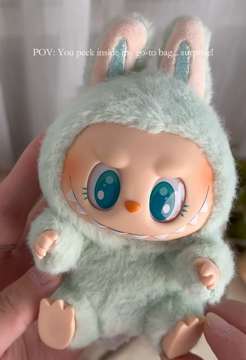 i’m so happy with the result! Stay tuned to see the full trade! #labubu #labubus #labubuthemonsters #labubuhaveaseat #plush #popmart #popmartunboxing #ritdye #dyi #fyp #foryou 