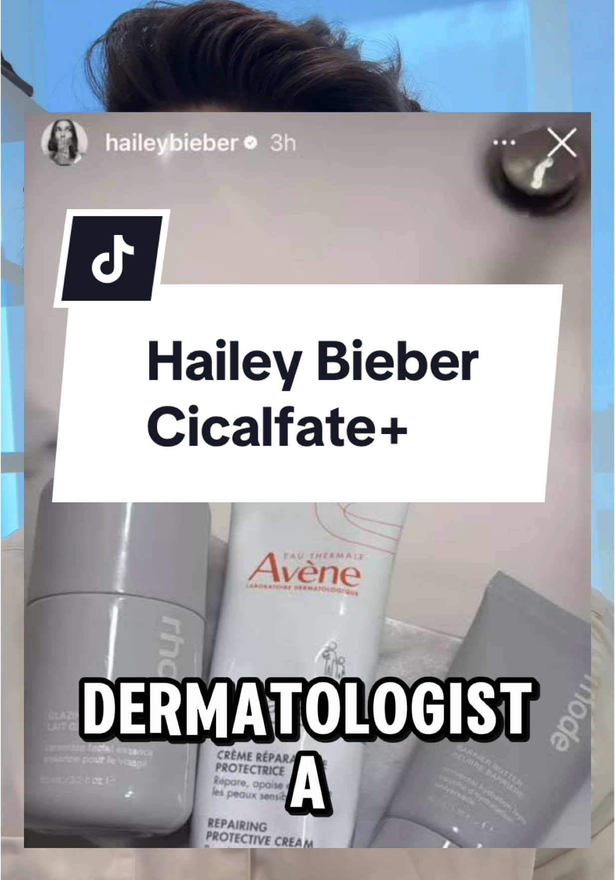 hailey bieber disse que não vive sem esse creme da @Avène Brasil @Eau Thermale Avène ... e eu vou te explicar por que ele realmente merece esse hype. o cicalfate+ é mais do que um hidratante. é um regenerador poderoso, com ingredientes que acalmam, cicatrizam e protegem a pele. ótimo pra quem usa ácidos, tem pele sensível, espinhas inflamadas, ou precisa recuperar a barreira cutânea. 💧 pode usar: – depois da limpeza – antes do protetor – no lugar do hidratante em áreas sensibilizadas – nos lábios, pálpebras e até após procedimentos dermatológicos isso sim é skincare inteligente com respaldo científico. 👇 comenta aqui se tu já usou ou ficou com vontade de testar e salva esse vídeo pra lembrar como usar certinho na tua rotina #cicalfate #avene #peleperfeita #haileybieber #dermatologista #rotinadeskincare #skincaretips #peleirritada 