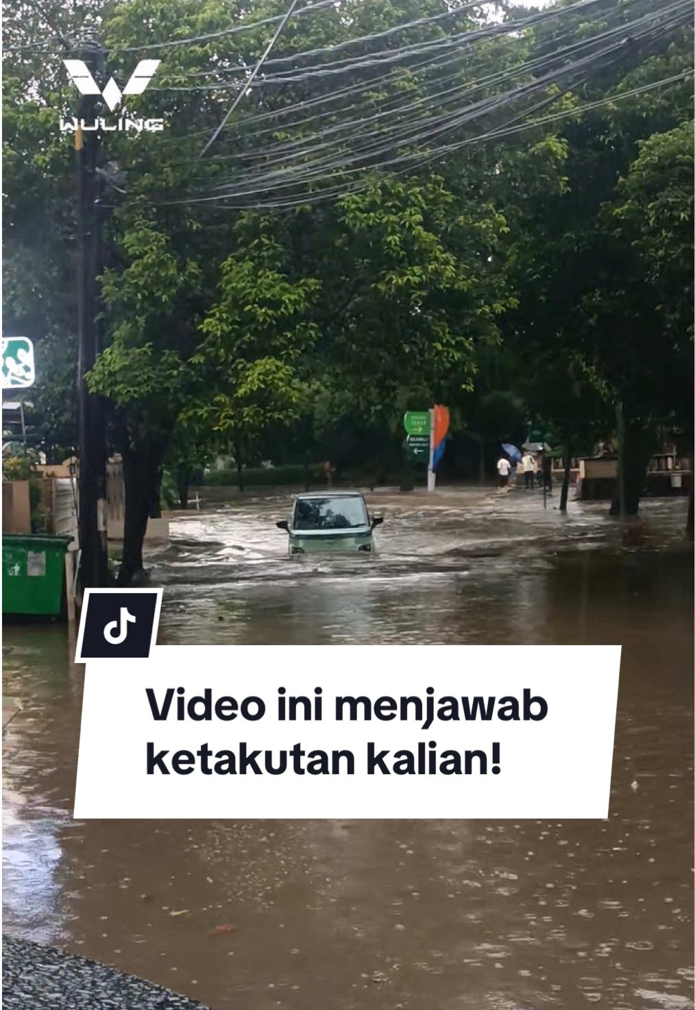 Tenang aja semuanya udah aman dan gak perlu takut lagi. udah terbukti di video ini!  Credit: @cherselso #WulingMotors #DriveForAGreenLife #DriveForABetterLife #NewAirev #NewCloudEV #BinguoEV