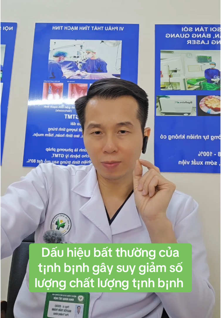 Dấu hiệu bất thường của t¡nh b¡nh gây suy giảm số lượng chất lượng t¡nh b¡nh  #suckhoe #bacsithanh #benhvien198 #learontiktok #xuhuong #viral 