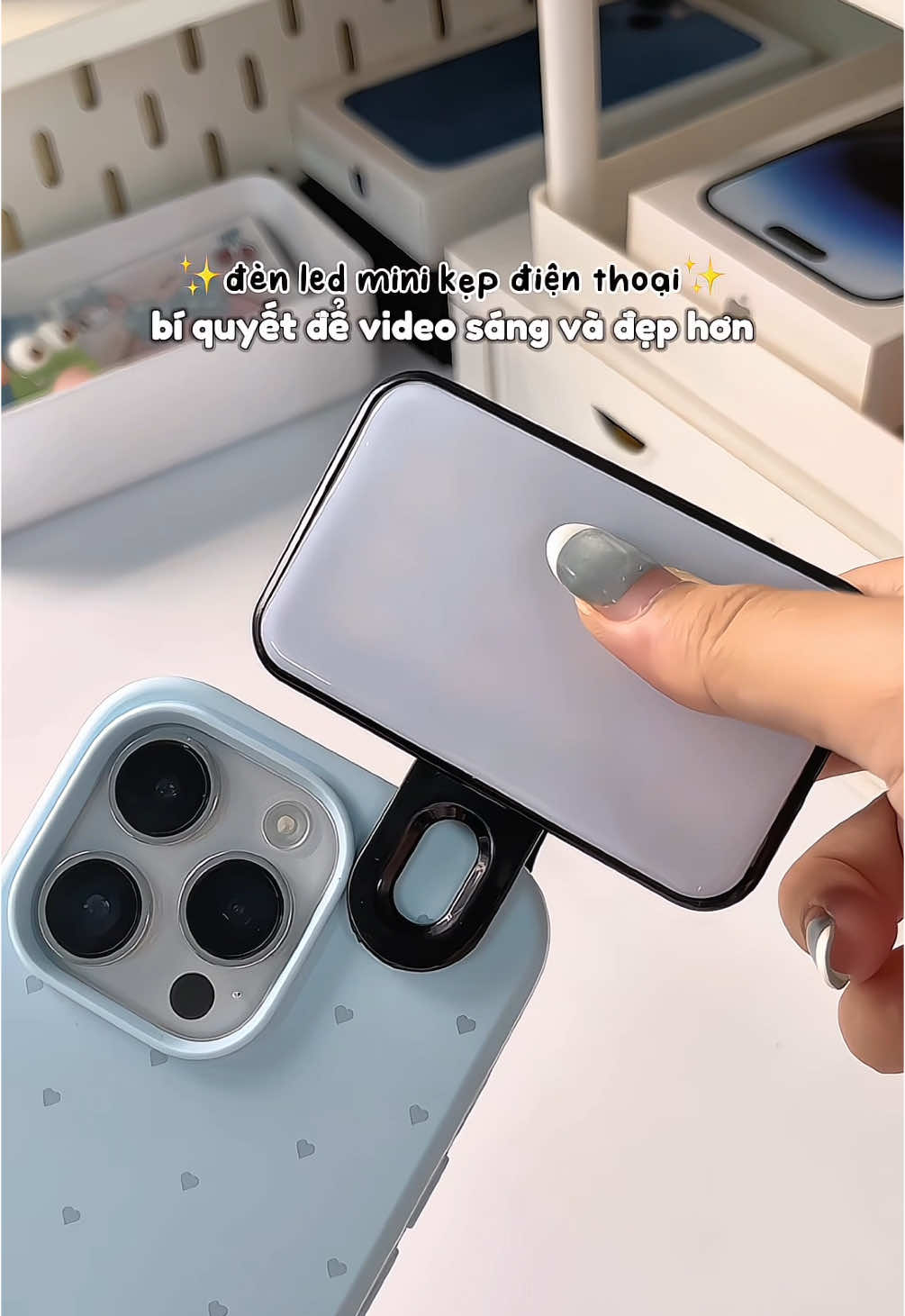 Dùng em này quay video để video xinh hơn nhaaa #unbox #unboxing #denled #denledmini #denminisieusang #denminicamtay #dogiadung #foryou #fyp #viral #trending 