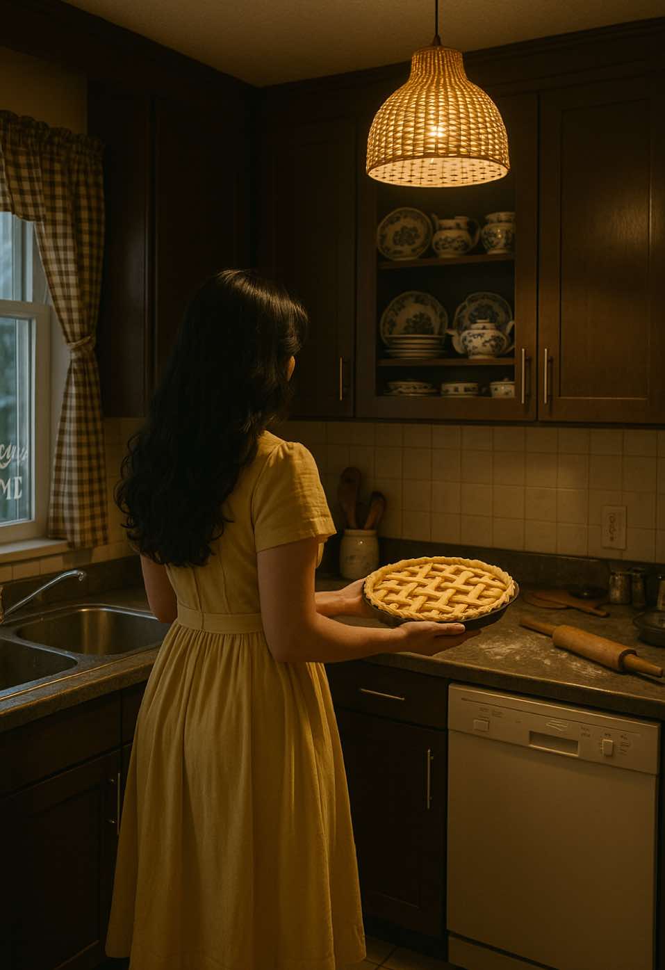 J’ai préparé une pâte brisée maison, fait fondre 5 pommes dans un peu de beurre, avec de la cannelle et du sucre vanillé… Puis j’ai tout déposé dans le fond, recouvert d’un quadrillage, et enfourné à 180°C pendant 35 minutes. Servie tiède avec une boule de glace à la vanille et une tasse de thé. Les enfants et mon mari ont adoré. C’est ça, la douceur d’une vie choisie. 🥧🍏✨☕️🍨 #TarteAuxPommes #TradwifeVibes #VieDouce #FaitMaison #TeaTime #FemmeAuFoyer