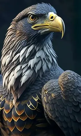 Un. Aigle royal et majestueux avec son plumage doré.#aigle #nature #majestueux #sauvage 
