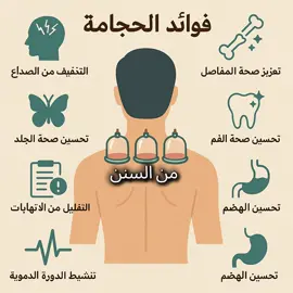 في السنة النبوية، وردت أحاديث تبين مواضع الحجامة التي كان النبي صلى الله عليه وسلم يحتجم فيها، وتُعتبر هذه المواضع من أنفع أماكن الحجامة من الناحية الصحية والروحية. إليك أهم المواضع حسب السنة: الكاهل: وهو أعلى الظهر بين الكتفين، وهذا الموضع هو الأشهر وقد ورد في أحاديث متعددة. قال النبي صلى الله عليه وسلم: 