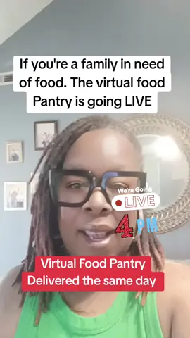 If you're a family in need of food. The virtual food Pantry is going LIVE Emotionalsupportsl.org  #fyp #food #pantry #family 