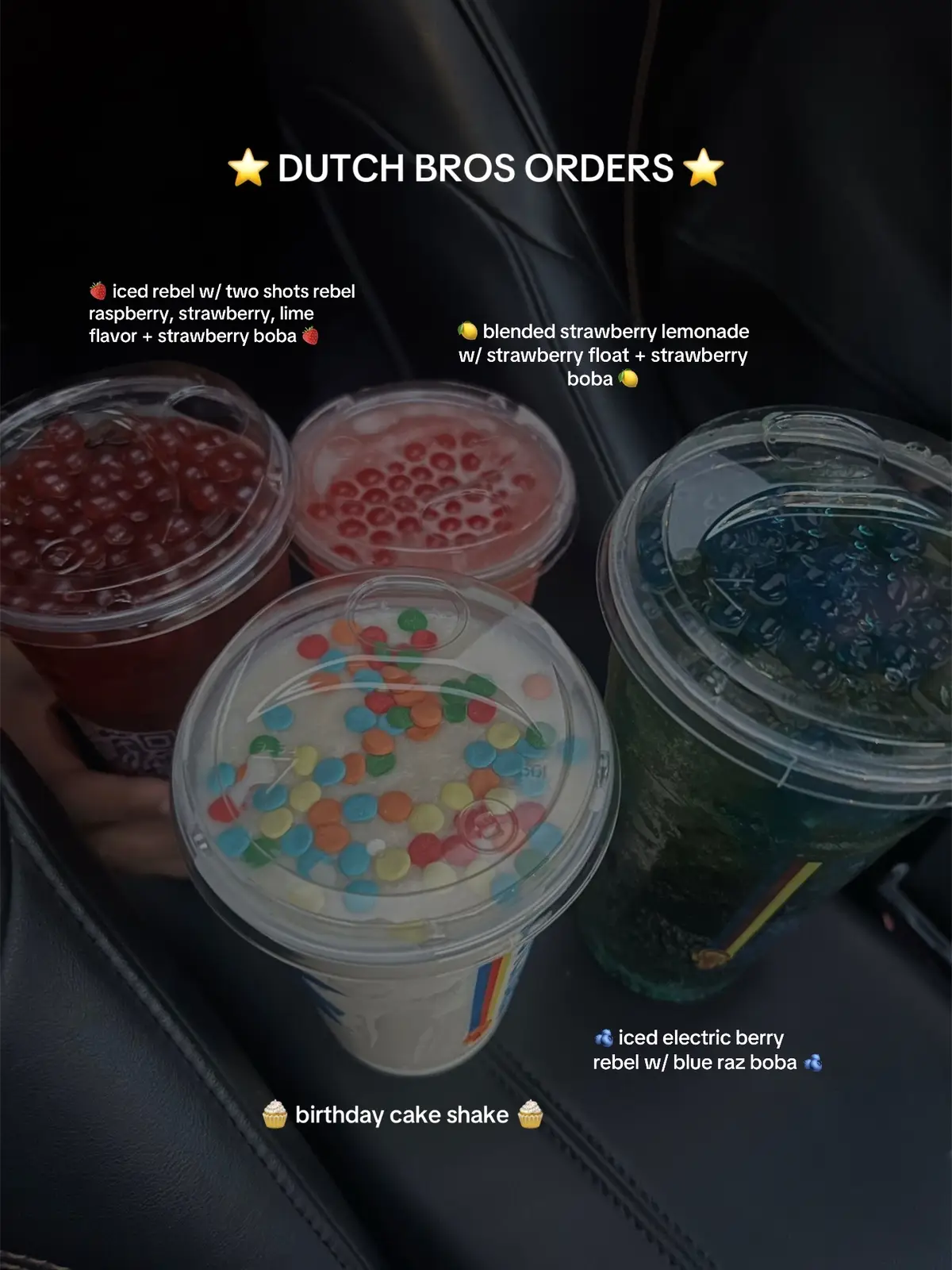 all 10/10 🤤 @Dutch Bros Coffee #dutchbros #dutchbrosrebels #dutchbrosdrinks #dutchbrosrecommendations #energydrink #strawberry #poppingboba #boba #fyp #foryoupage