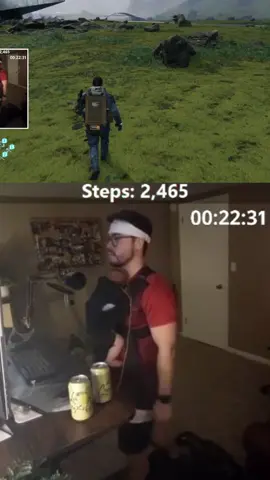 Walking Across Death Stranding With A Baby #shakemistakee #fitnessgaming #deathstranding