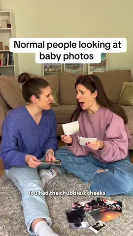 Are other twins like this? Because til this day we still get so confused looking at baby photos 😂 #twins #relatable #family #photos 