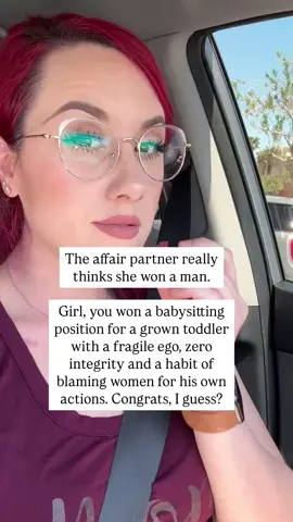She may have thought she won a man… But what she really signed up for was managing a grown adult with a fragile ego, no self-awareness, and a long track record of blaming women for problems he created. Let’s be honest, he wasn’t a prize. He was a project. And eventually, she’ll realize the same truth you did: You can’t build a healthy relationship with someone who refuses to take accountability. To the woman healing from betrayal this was never a reflection of your worth. It was a reflection of his emotional immaturity. You didn’t lose. You let go. If you’re ready to step out of the pain and into your power, Go to my bîo for my free training. You deserve real love. And real peace. 💜  Follow for healing and support. You are not alone 💕   #infidelity #betrayal #cheating #brokenheart #brokeninside #affair #betrayaltrauma #betrayaltraumarecovery #betrayaltraumasupport #survivinginfidelity #infidelityrecovery #cheater #cheatinghusband #ToxicLove #traumabond #traumabonding #grief #griefjourney #griefandloss #affairpartner