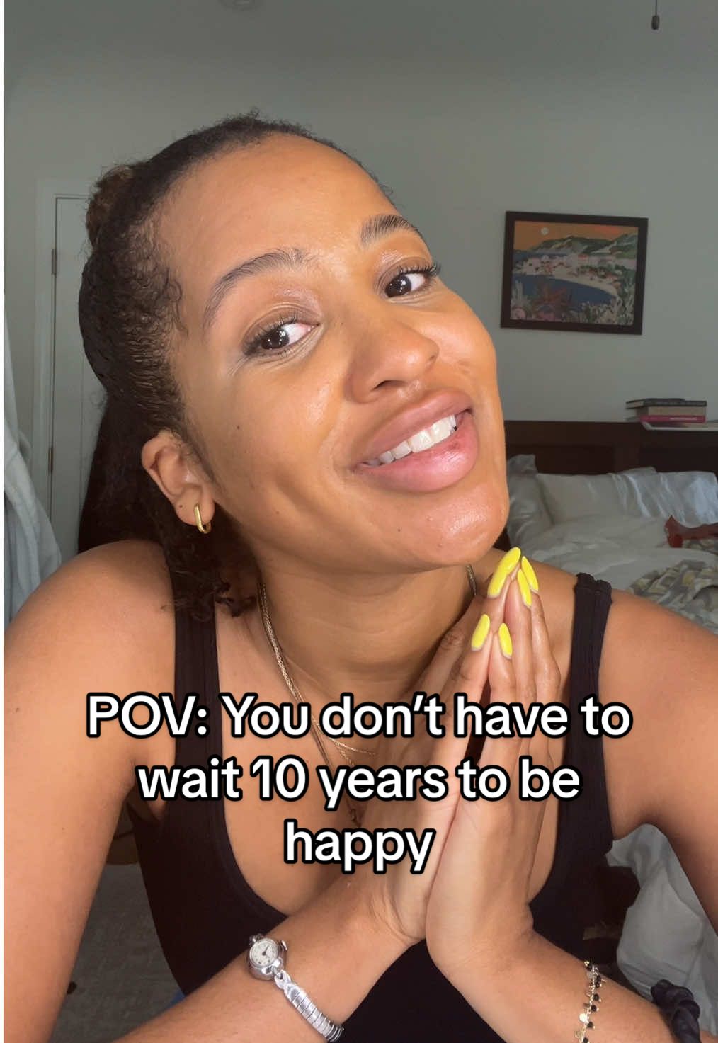 Let’s stop waiting to be happy after we hit the next milestone. Joy, peace, and gratitude have to live in the now. Had this convo with my brother last night and it stuck with me — because chasing “someday” can keep you from actually living. Also: if you’re working on your own next chapter, my freebie From Stuck to Starting is in my bio. #AishahTries #GRWM #MindsetShift #DelayedHappiness #LiveInTheNow #PersonalGrowthJourney #FromStuckToStarting #BigSisEnergy #ContentCreatorThoughts