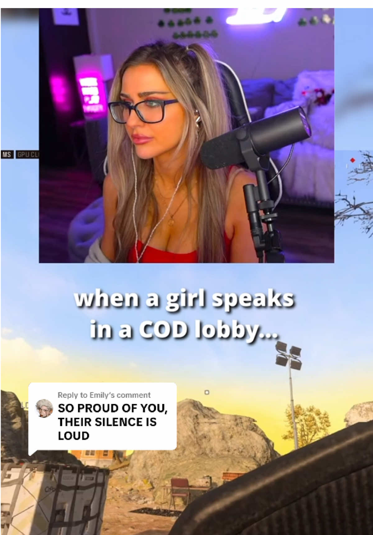 Replying to @Emily we love eliminating the dusties🥹 #gamertok🎮 #gamergirls #codgamergirls #femalegamers #femalecodplayer #GamerGirl #girlgamers 