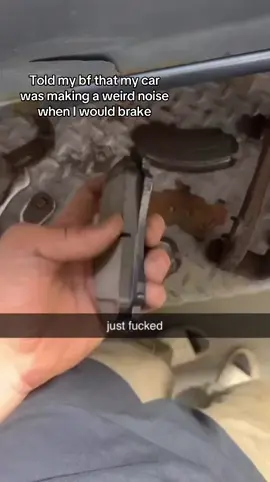 I’m just a girl bro😔 thanks xav #foryou #fyp #brakes #brakepads #justagirl #trending #comedy 