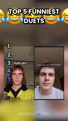 Top 5 Funniest Duets 😂 #duett #funny #vine #2019 #ranking #ranked #top5 #fyp #viral