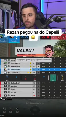 Razah x Capelli de novo 😂 #siegex #rainbowsixsiege #rankeds #razah #capelli #teamliquid 