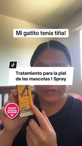 Tratamiento para la piel de las mascotas 😽🐶Antihongo ! #tiktokshop #mascotas #pet #tiña #gatos #perros #ringworm #petskintreatment 