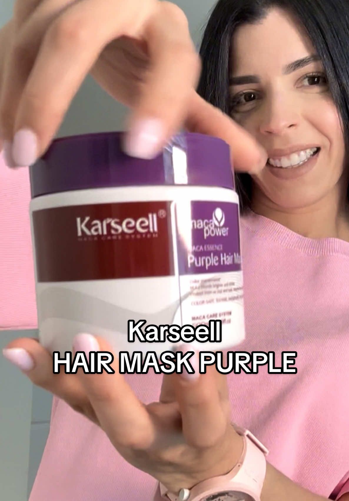 Si quieres tu cabello super hidratado y con mucho brillo. Tienes que probar la mascarilla morada 😍💜 #karseell #karseellcollagen #karsellhairmask #karsellpurple #fyp #haircare #haircareroutine 