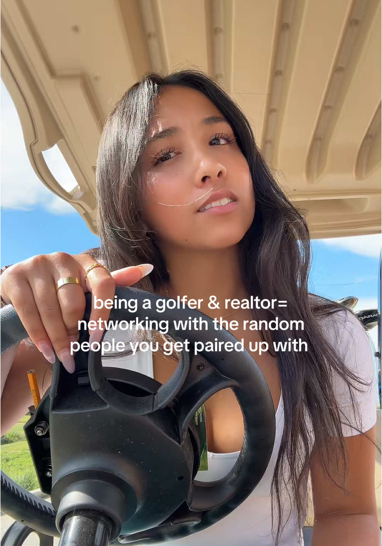 business cards in the golf bag is a must ✅ #realtor #golftiktok #networking 