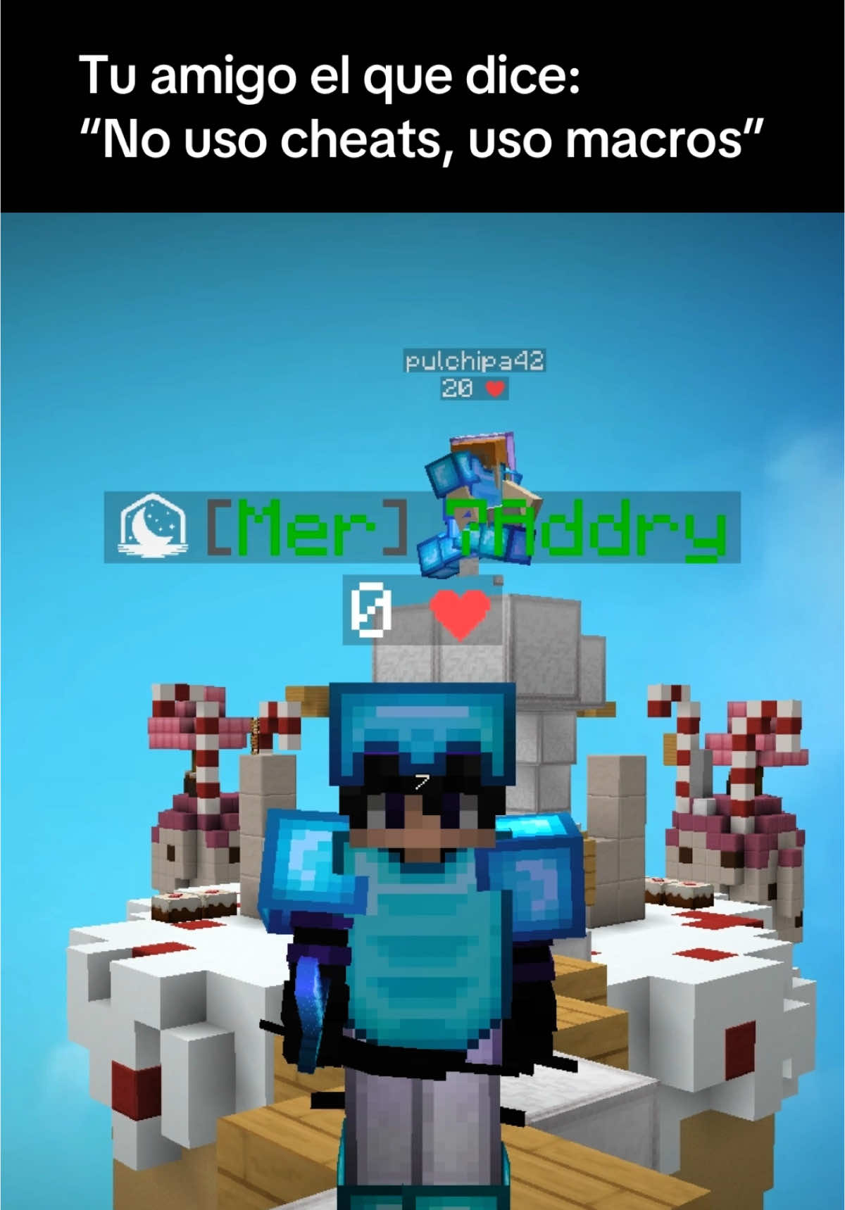 Aea xd #Minecraft #macro #cheater #skywars #bedwars #fyp
