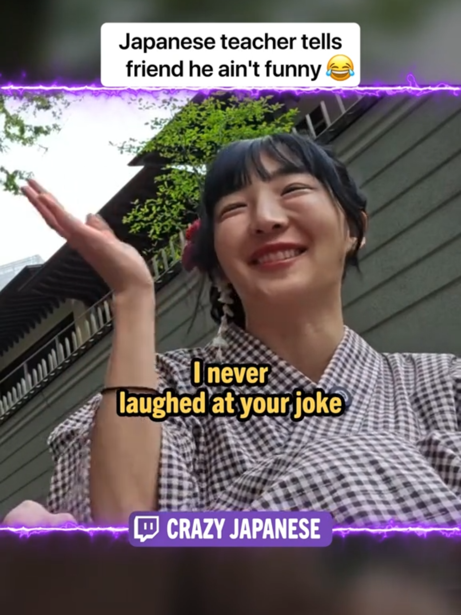 JAPANESE TEACHER TELLS FRIEND HE AIN'T FUNNY twitch.tv/crazyjapanese @realmizkif #twitch #twitchclips #twitchstreamer #clips #fyp